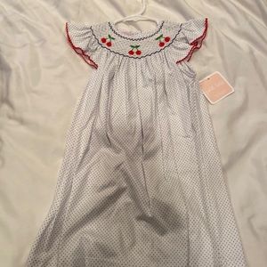 Petit Bebe cherry dress NWT